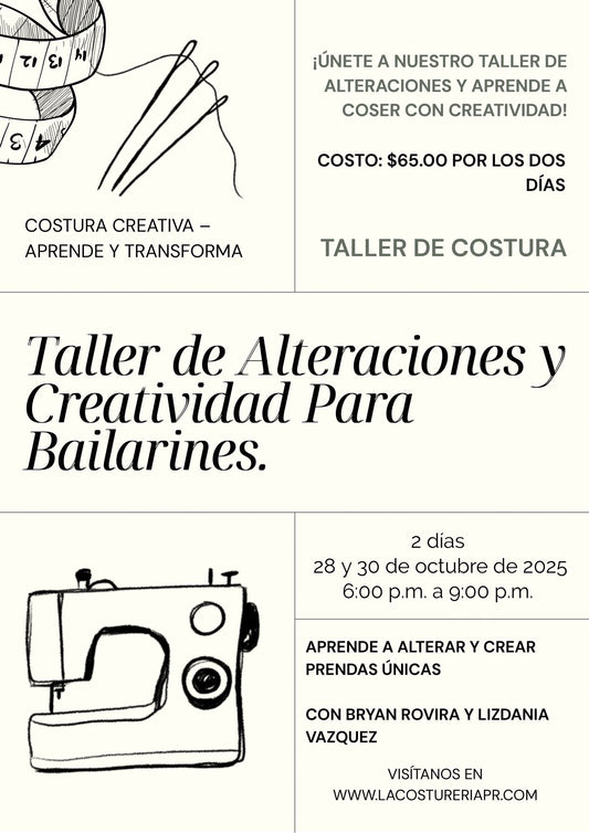 Taller de Alteraciones y creatividad para bailarines.